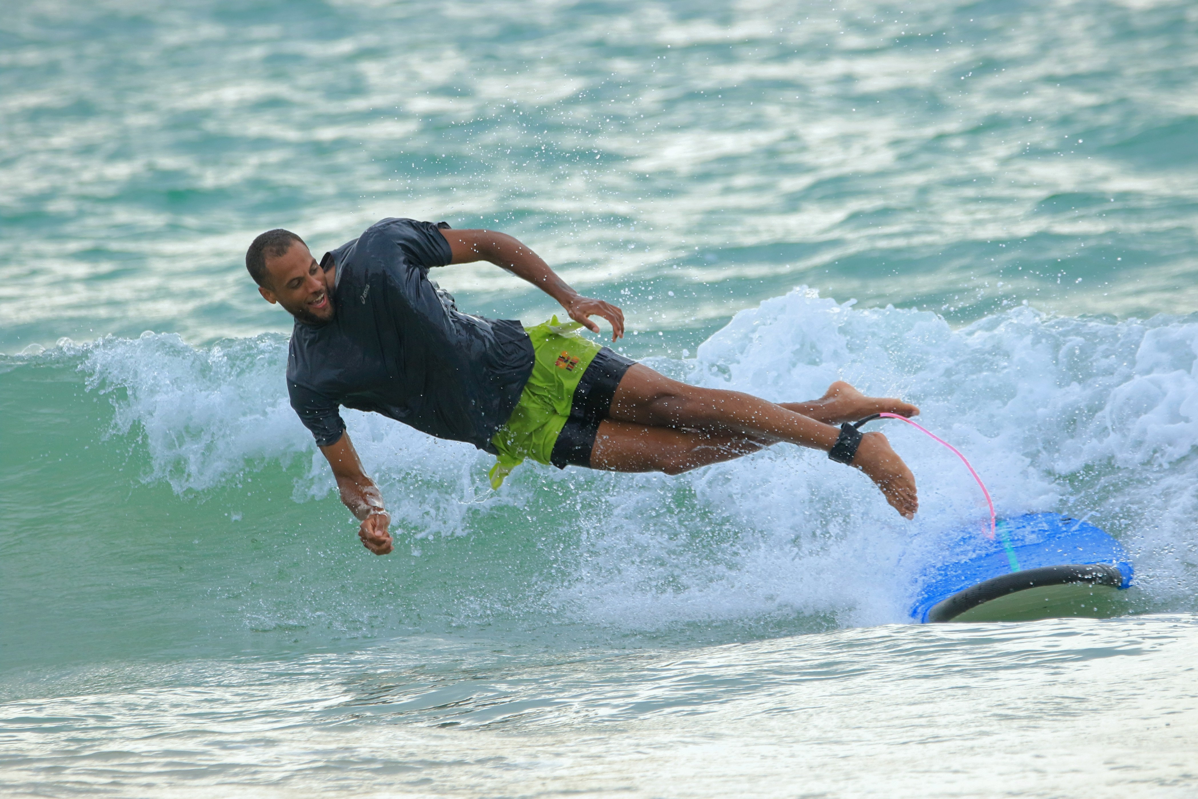 Surf wipeout South Lombok
