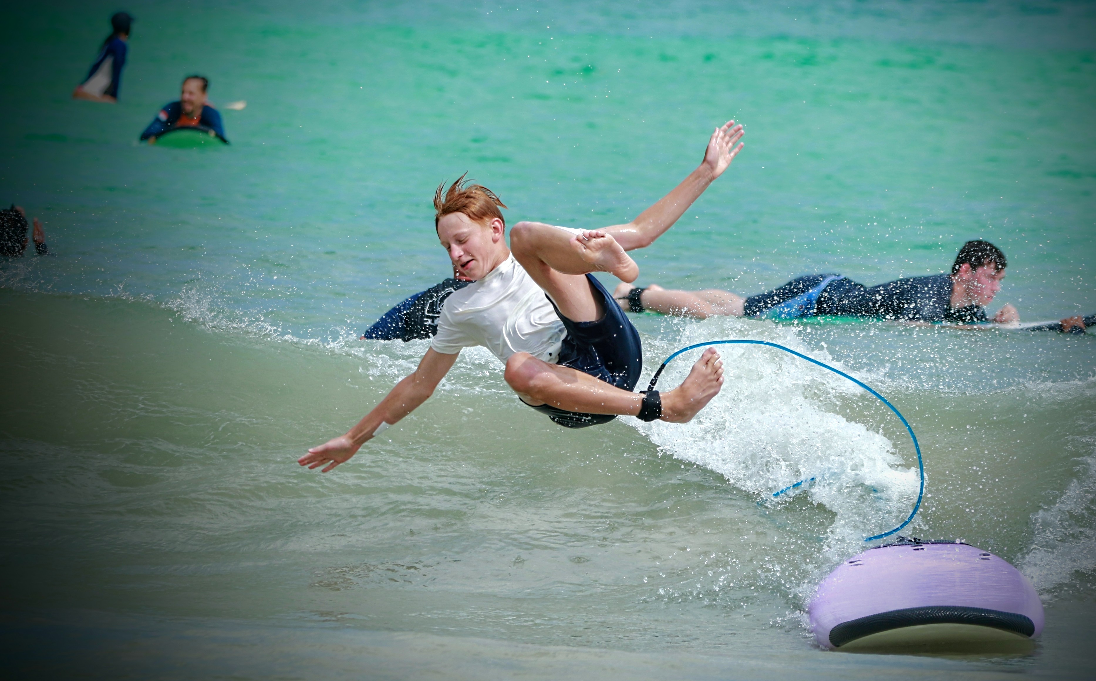 Surf wipeout Selong Belanak